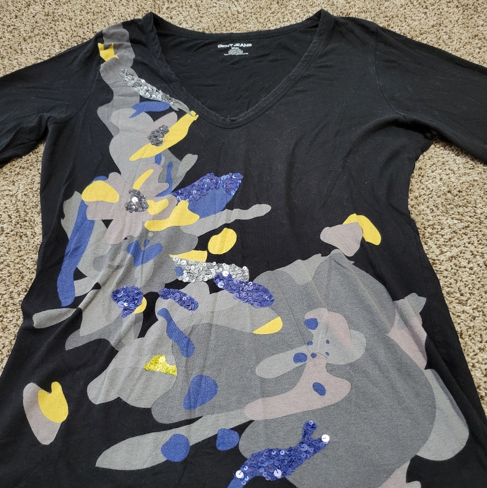 DKNY Sequined Tee